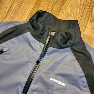 Windesign Sailing Jacket Windbreaker Men Medium Gray Mira Series Marine Mint‎